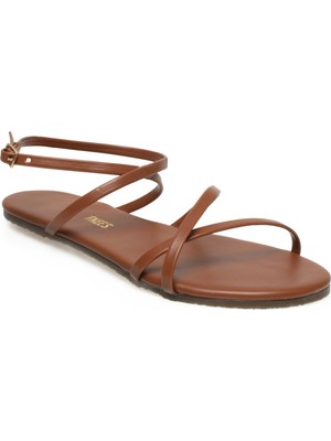 Tkees TK-8006Z Taba Kadın Sandalet