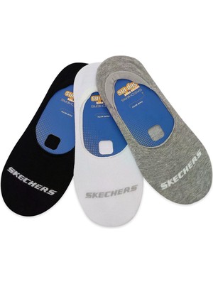 Skechers S2520313 U Liner No Show 3 Pack Socks Slip-Ins Çorap Çok Renkli Unisex Çorap