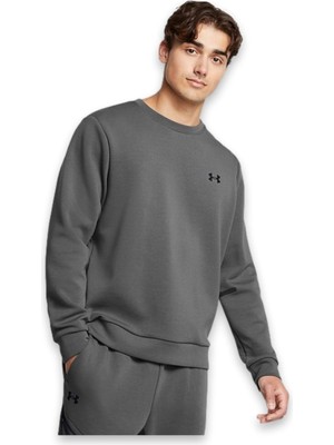 Under Armour 1389351 Ua Unstoppable Flc Crew Eu Sweat Gri Erkek Sweatshirt