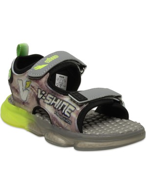 Vicco 332.B25Y.255 Felipe Bebe Işıklı Phylon Gri Erkek Çocuk Sandalet