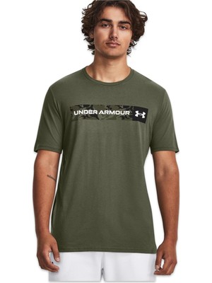Under Armour 1376830 Ua Camo Chest Stripe Ss Haki Erkek T-Shirt
