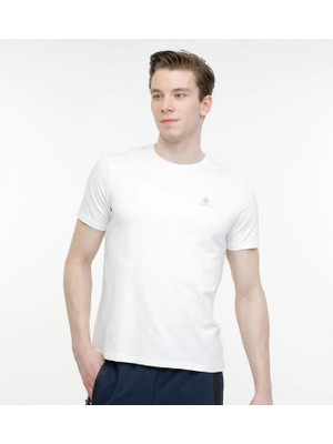 Lumberjack CT110 Modal C Neck Beyaz Erkek T-Shirt