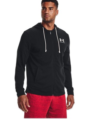 Under Armour 1370409 Ua Rival Terry Lc Fz Siyah Erkek Sweatshirt