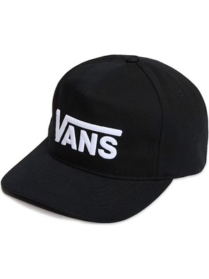 Vans VN000QAH Drop V Logo Snapback Cap Siyah Unisex Şapka