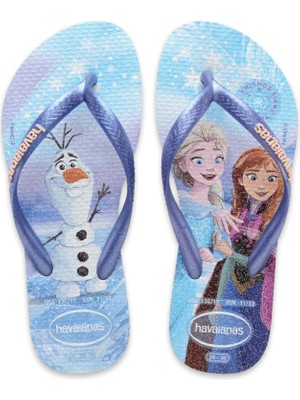 Havaianas 4123328 Kids Slim Princess Parmak Arası Açık Mavi Kız Çocuk Terlik