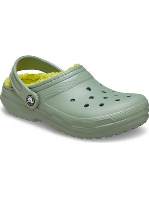 Crocs 207009 Classic Lined Clog T Açık Yeşil Çocuk Terlik