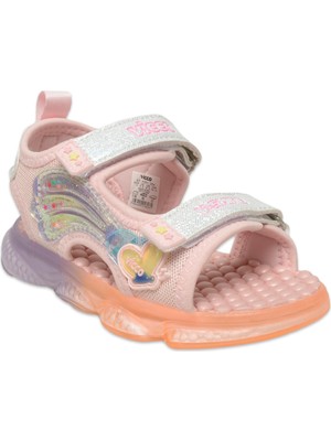 Vicco 332.B25Y.254 Can Bebe Işıklı Phylon Pudra Kız Çocuk Sandalet