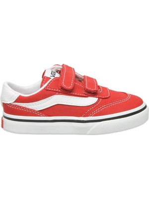 Vans VN000D7X Brooklyn Ls V Sneakers Kırmızı Çocuk Spor Ayakkabı