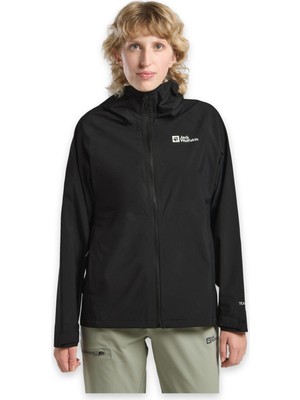 Jack Wolfskin A63767 Prelight 2.5l  W Yağmurluk Siyah Kadın Out