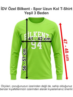 Idv Özel Bilkent - Spor Uzun Kol T-Shirt Yeşil 3 Beden