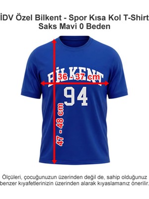 Idv Özel Bilkent - Spor Kısa Kol T-Shirt Saks Mavi 0 Beden