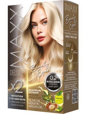 Maxx Deluxe Beauty Expert Set Saç Boyası 0.2 Buzul Sarısı