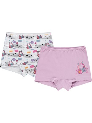 Civil Girls Music 2-10 Yaş Kız Çocuk 2'li Boxer - Standart