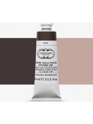 Lefranc&Bourgeois : Charbonnel : Su Bazlı Baskı & Gravür Mürekkebi : 60 ml : Bistre