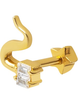Bilezikci 14 Ayar Altın Piercing Tragus Küpe