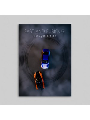 Orendart Fast And Furious Tokyo Drift Movie Film Poster Dekorasyon Çerçeveli - Çerçevesiz Poster