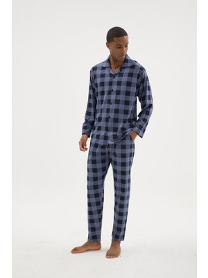 Kly Boy Düğme Ekose Pijama Takımı 26100