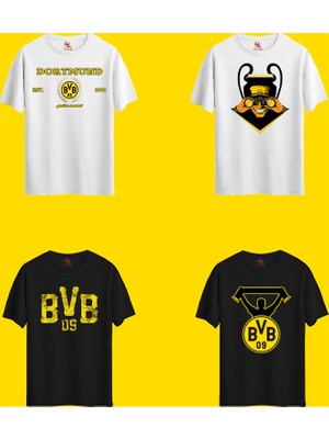 Rabona Fashion Borussia Dortmund Ultimate Taraftar 4'lü Tişört Seti