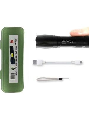 Uravas Store Powerbank Özellikli Uzun Menzilli El Feneri  WT-039