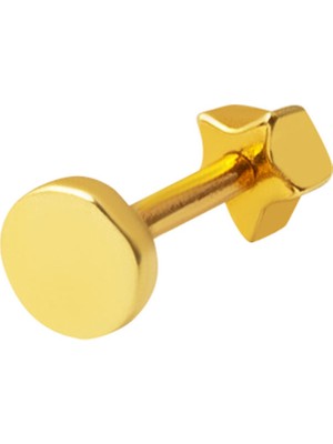 Bilezikci 14 Ayar Altın Tragus Piercing Küpe