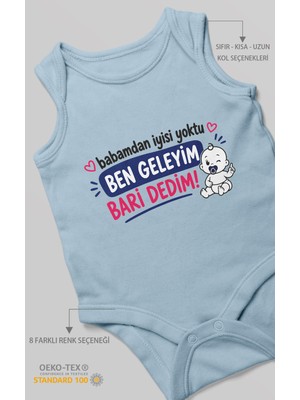 Morivo Kids Babaya Özel Sıfır Kollu Bebek Zıbını %100 Pamuk