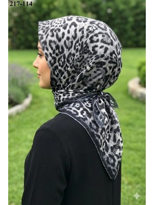Lo'cella Soft Pamuk Eşarp (Leopar Desen) 217-114