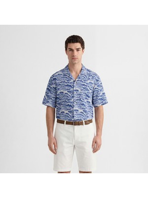 Gant Erkek Mavi Relaxed Fit Gömlek