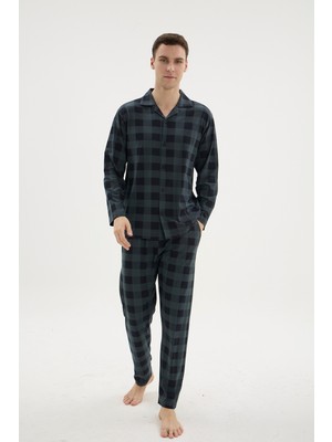 Kly Boy Düğme Ekose Pijama Takımı 26100