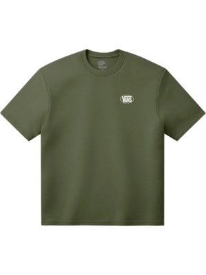 Vans Oval Logo Loose Ss Tee VN0010FEGRK1 Yeşil Tişört