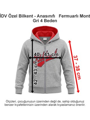 Polo Yaka Idv Özel Bilkent - Anasınıfı Eşofman Üst Gri 4 Beden