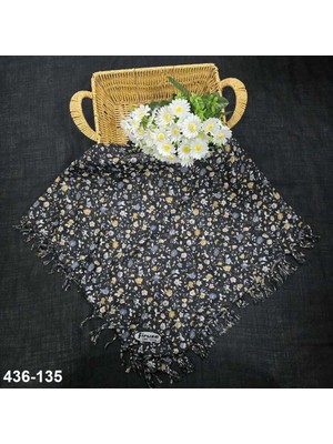Firuze Eşarp Firuze Desenli Sökme Boncuklu Eşarp 436-135