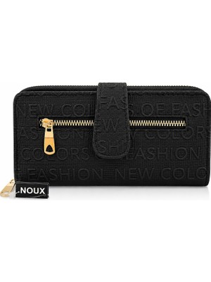 Noux Çok Bölmeli Kapaklı Kadın Cüzdanı