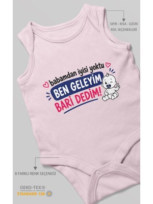 Morivo Kids Babaya Özel Sıfır Kollu Bebek Zıbını %100 Pamuk