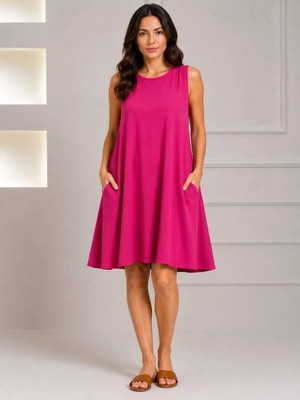 Rouge Basic Ayrobin Kolsuz Salaş Mini Elbise