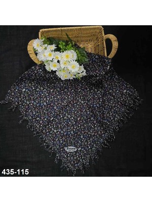Firuze Eşarp Firuze Desenli Sökme Boncuklu Eşarp 435-115