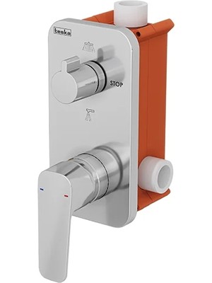 Teska Agora 2+1 Yönlü Banyo Panel+Batarya Kare-Krom