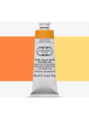 Lefranc&Bourgeois : Charbonnel : Renkli Gravür Mürekkebi : 60 ml : Apricot Yellow