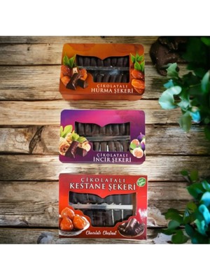 Amara Shop Center MB Çikolatalı Incir , Hurma ve Kestane Şekeri 240GR
