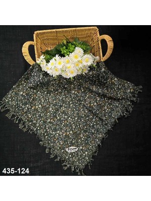 Firuze Eşarp Firuze Desenli Sökme Boncuklu Eşarp 435-124