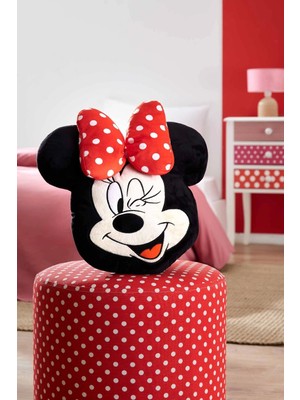 Özdilek Lisanslı Dekoratif -3d Minnie Mouse Embroide- Kırlent Yastığı (35X40)