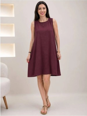 Rouge Basic Ayrobin Kolsuz Salaş Mini Elbise