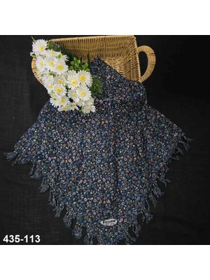 Firuze Eşarp Firuze Desenli Sökme Boncuklu Eşarp 435-113