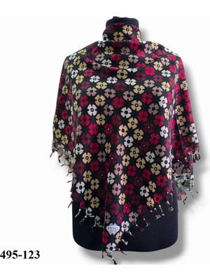 Eyfel Eşarp Eyfel Desenli Sökme Boncuklu Eşarp 495-123