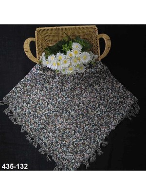 Firuze Eşarp Firuze Desenli Sökme Boncuklu Eşarp 435-132