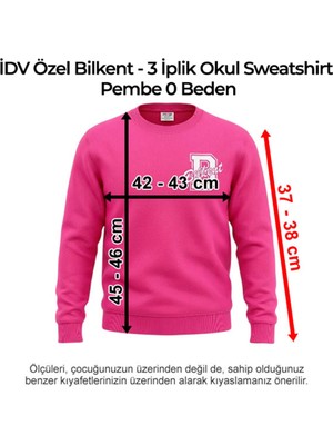 Idv Özel Bilkent - Anasınıfı 3 Iplik Okul Sweatshirt Pembe 0 Beden