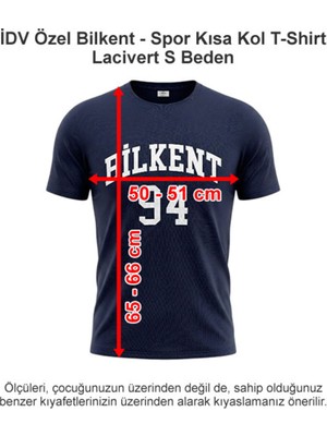 Idv Özel Bilkent - Spor Kısa Kol T-Shirt Lacivert S