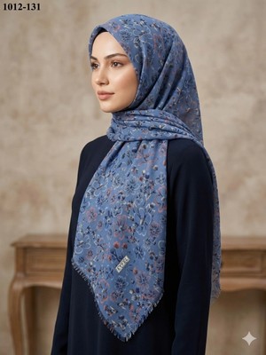 Eyfel Eşarp Eyfel Desenli Dimi Pamuk Eşarp 1012-131