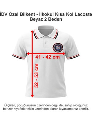 Idv Özel Bilkent - Ilkokul Kısa Kol Polo Yaka  Beyaz 2 Beden