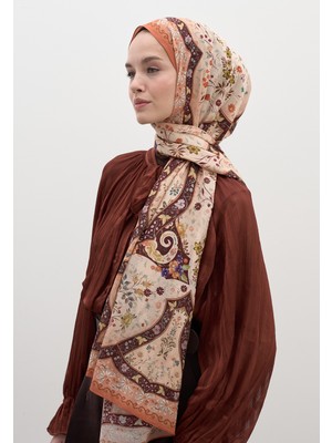 Fresh Scarfs Berthe Desen Şal Kiremit
