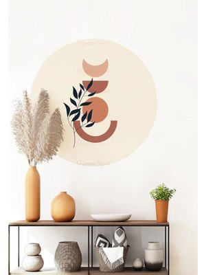 Kanvassepetinet Kendiliğinden Yapışkanlı Kalın Kanvas Dokulu Dekoratif Bohem Art Soyut Duvar Kağıdı Duvar Stickerı